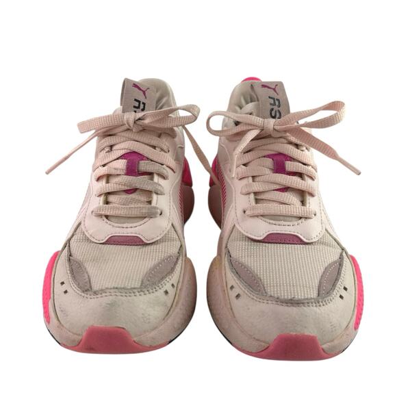 PUMA RS-X Soft Women's Pink Low Top Lace Up Athletic Running Sneakers Shoes Sz 8 - Picture 2 of 10